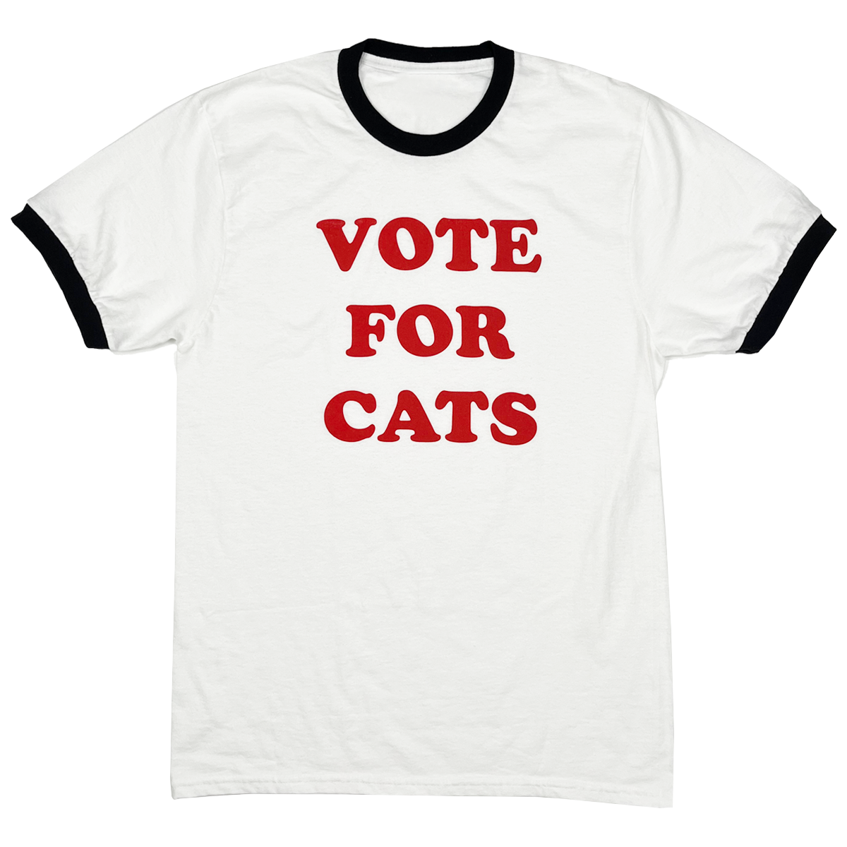 Vote For Cats Unisex Ringer Tee