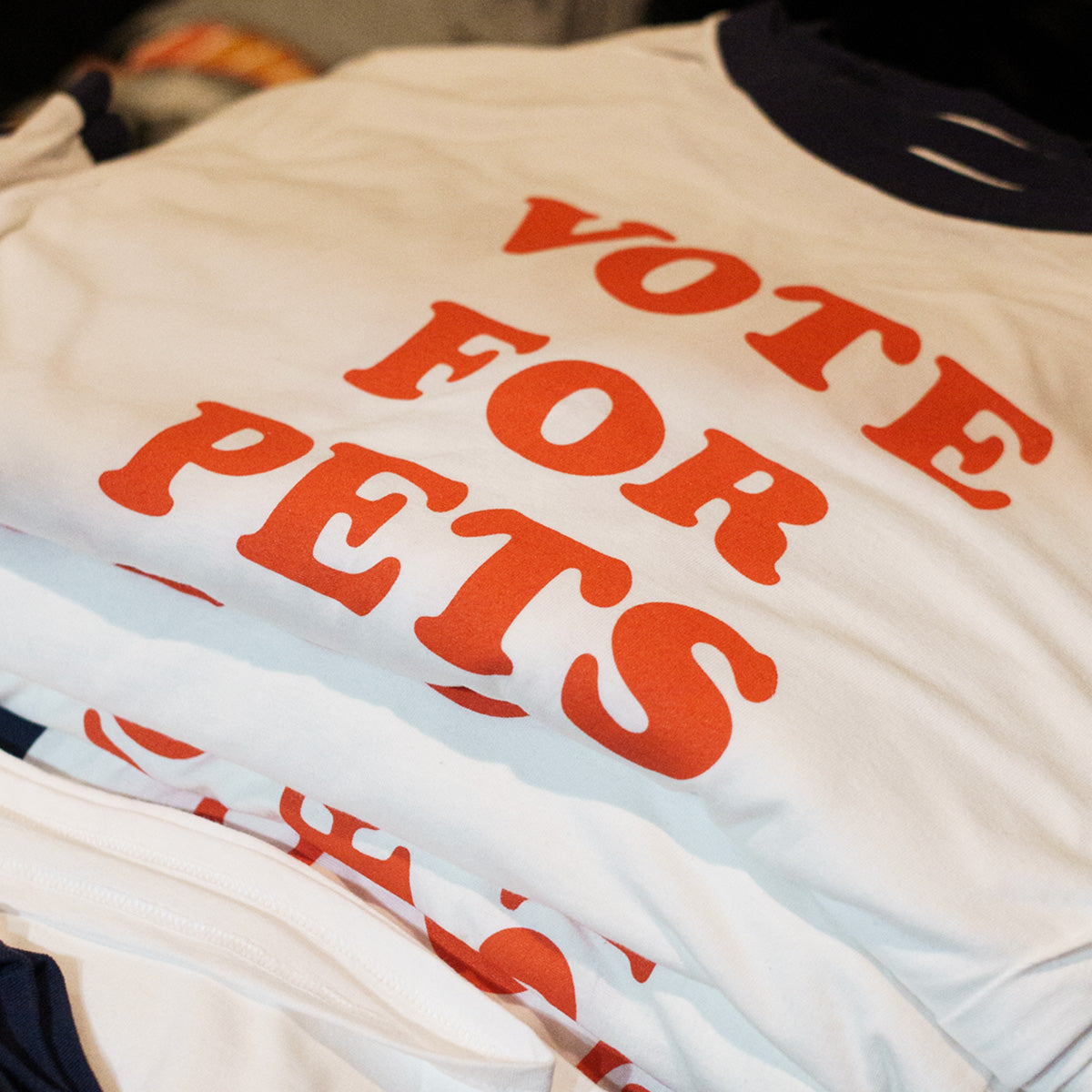 Vote For Pets Unisex Ringer Tee