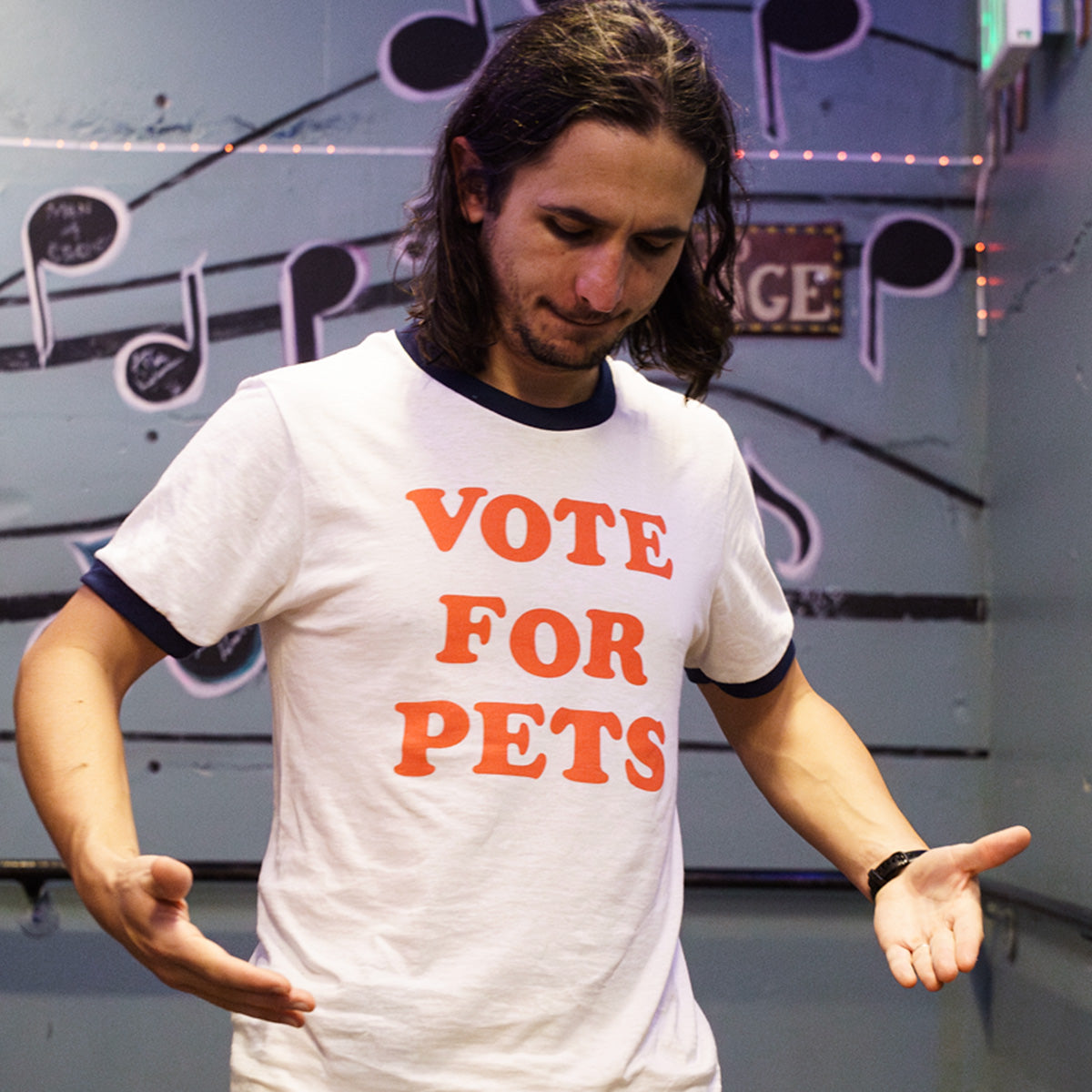Vote For Pets Unisex Ringer Tee
