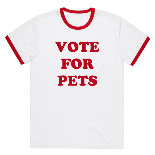 Vote For Pets Unisex Ringer Tee