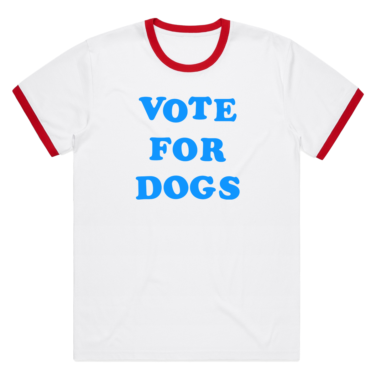 Vote For Dogs Unisex Ringer Tee