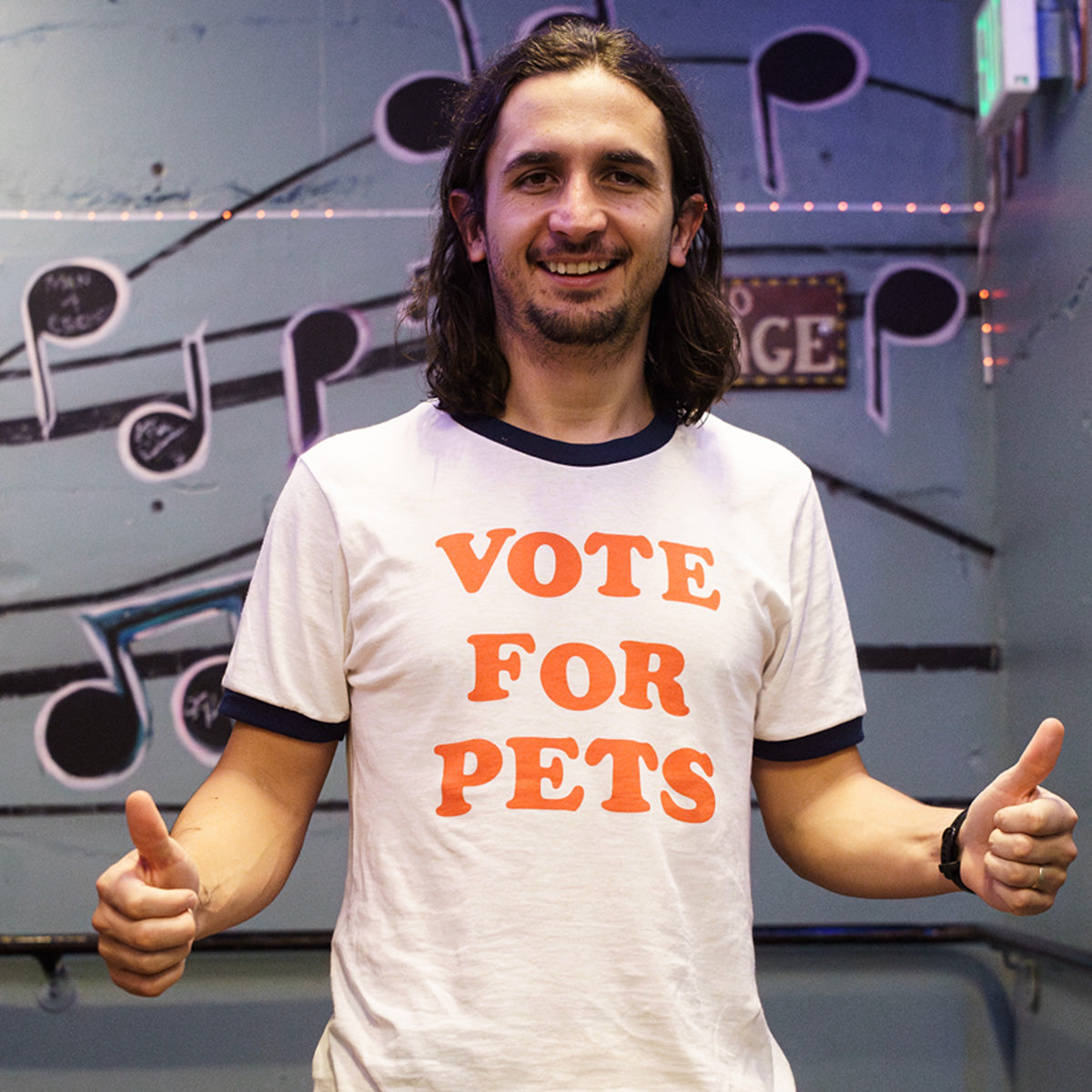 Vote For Pets Unisex Ringer Tee