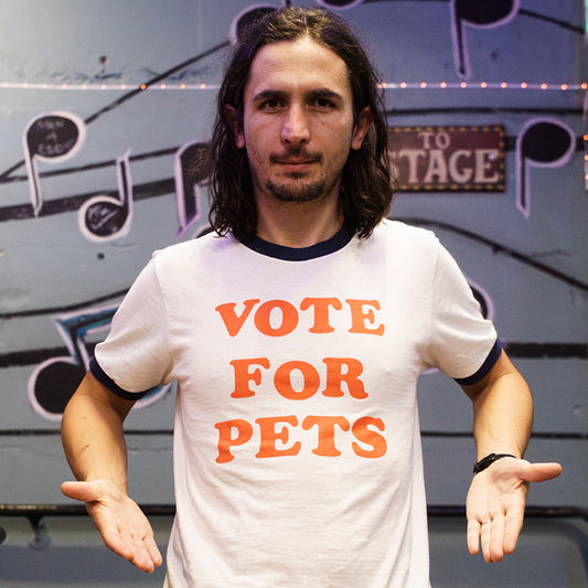 Vote For Pets Unisex Ringer Tee